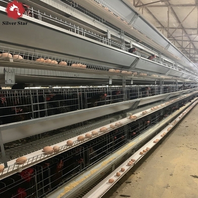 Q235A Battery Layer Chicken Cages Poultry Farm 6tiers