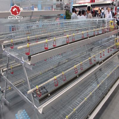 A-Type Broiler Battery Cage System for Poultry Farm Hot-Dip Galvanized A-Type Broiler Cage Manufacturer